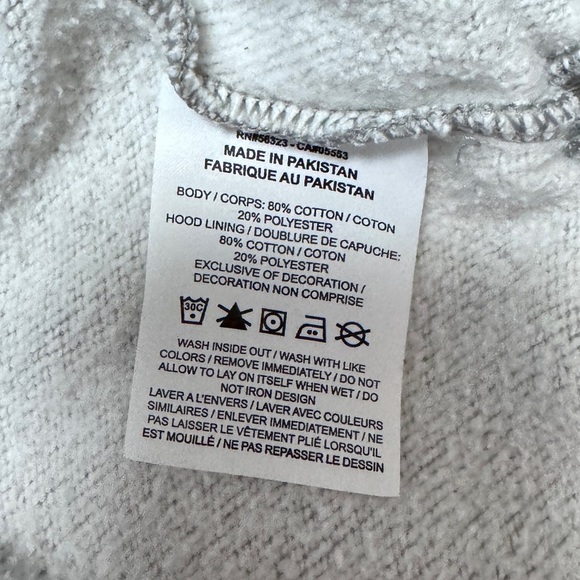 Nike Collection Fleece Oversized Hoodie In Gray Heather XS Size - Picture 8 of 8